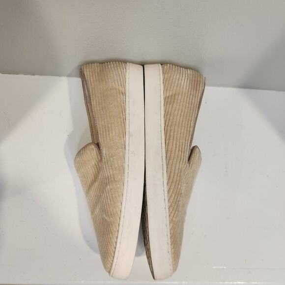 Birdies The Swift Slip On Shoes Corduroy Oatmeal Beige Sneakers Fall - Size 7 - Picture 2 of 7